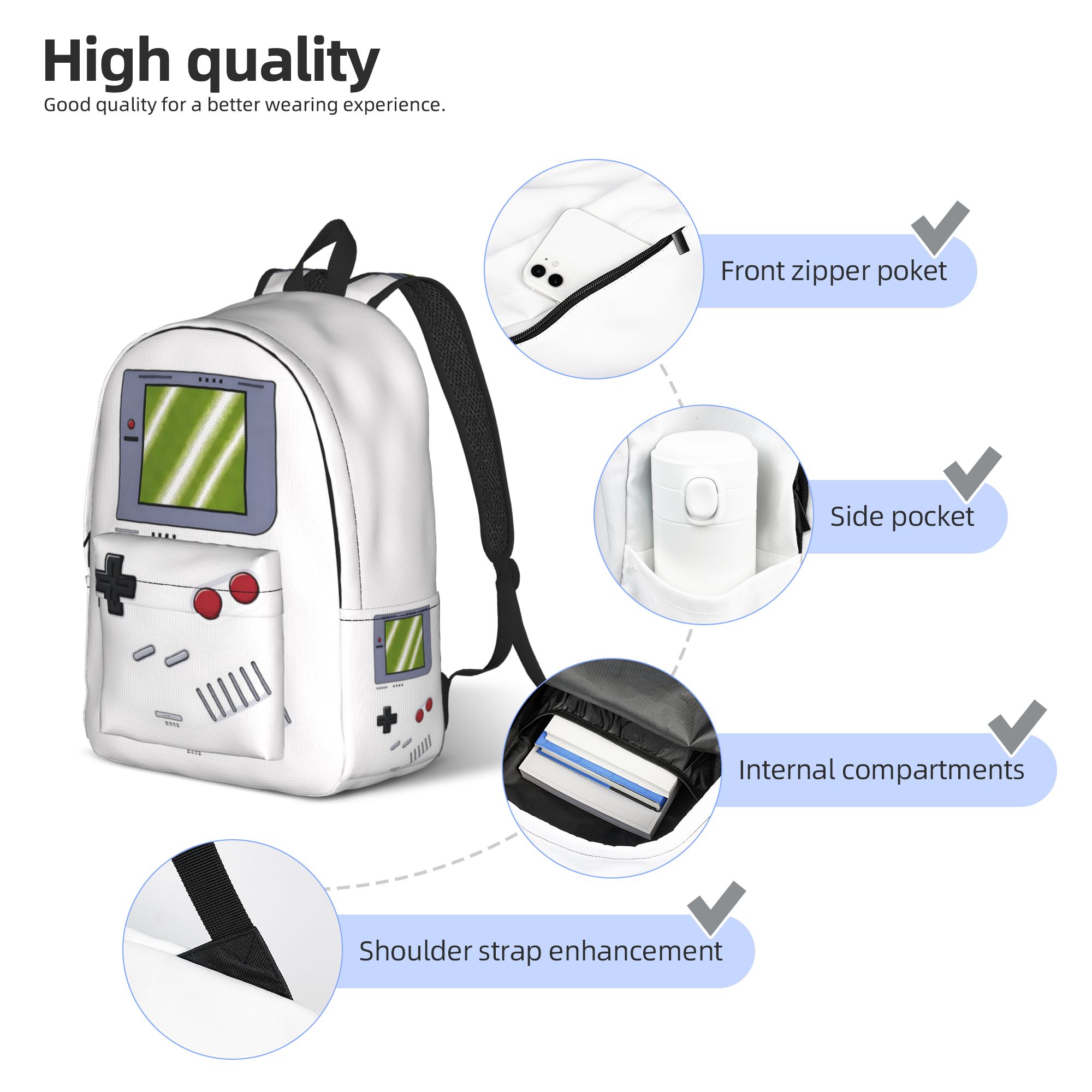Zaino Classico per Gaming Retr - Gaming Console Old School recensione e prezzo
