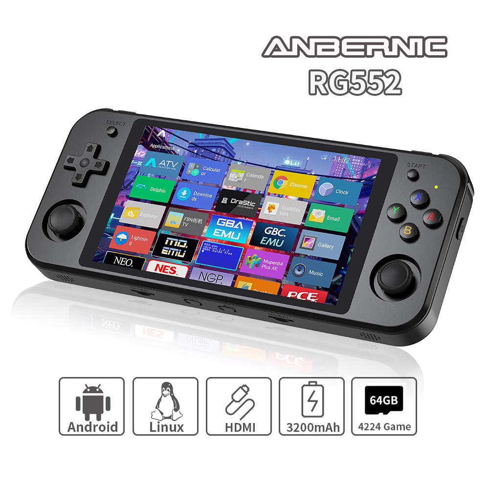 ANBERNIC RG552 Console di gioc - Gaming Console R36 Ultra recensione e prezzo